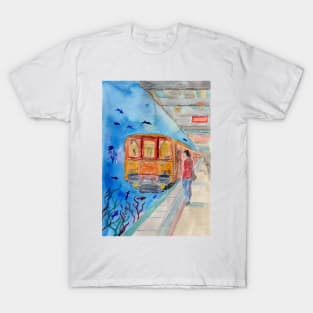 Underwater Trainstation T-Shirt